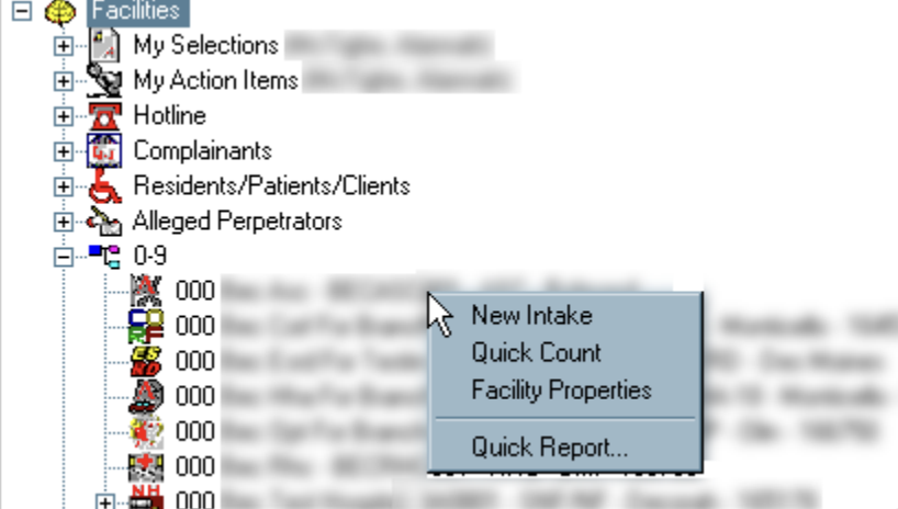 Image of back end system where intake specialists triage issues.